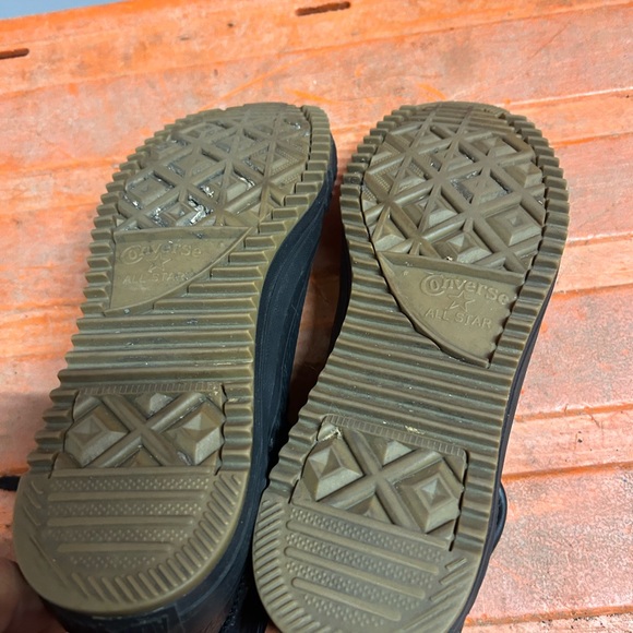 Converse Chuck Taylor Hi Top Leather Hollis 132387C Mens 10 W12 Black Sneaker - Picture 10 of 16